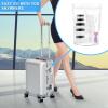 imageAccmor 10 Pieces Makeup Travel Containers with Lids 35 1015 20 Gram Size Cosmetic Jars with 5 Pieces Mini Spatulas for Giftrandom colorWhite