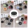 imageAccmor 100 Pieces 3g Empty Sample Containers with Lids Cosmetic Jars with 5 Pieces Mini SpatulasBlack