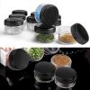 imageAccmor 100 Pieces 3g Empty Sample Containers with Lids Cosmetic Jars with 5 Pieces Mini SpatulasPurple