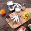 imageAccmor 11 Piece Stainless Steel Measuring Spoons Cups Set Premium Stackable Tablespoons Measuring Set for Gift Dry Liquid Ingredients Cooking Baking