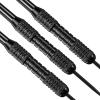 imageAccmor 12 Pack Steel Tip Darts24G Professional Metal Darts Set for DartboardBlackStyle A