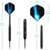 imageAccmor 12 Pack Steel Tip Darts24G Professional Metal Darts Set for DartboardBlackStyle B