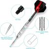 imageAccmor 12 Pack Steel Tip Darts24G Professional Metal Darts Set for DartboardSilverStyle B