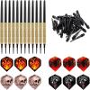 imageAccmor 12 Pcs Darts Plastic Tip Soft Tip Darts Set 14g Plastic Tipped Dart Attach Extra 36 Black 2BA Replacement Tips Soft Tip Darts for ElectronicPlastic DartboardRed  Brown  BlackLegend