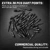 imageAccmor 12 Pcs Darts Plastic Tip Soft Tip Darts Set 14g Plastic Tipped Dart Attach Extra 36 Black 2BA Replacement Tips Soft Tip Darts for ElectronicPlastic DartboardRed  Blue  GreenStripes