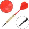 imageAccmor 12 Pcs Soft Tip Darts 18g Plastic Tip Darts Set Attach Extra 100 Black 2BA Replacement Tips Soft Tip Darts for ElectronicPlastic Dartboard