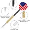 imageAccmor 12pcs Steel Tip Darts Set 18 Grams Professional Metal Darts Metal Tip Darts with 4 Extra Nylon Shafts 4 Extra Flights in Four Different Patterns