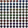 imageAccmor 144pcs Standard Dart Flights Set Dart Flights for Steel Tip DartsSoft Plastic Tip Darts Dart Replacement Flights AccessoriesDart Flights Set A90pc