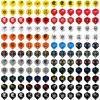 imageAccmor 144pcs Standard Dart Flights Set Dart Flights for Steel Tip DartsSoft Plastic Tip Darts Dart Replacement Flights AccessoriesDart Flights Set C144pc