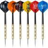 imageAccmor 144pcs Standard Dart Flights Set Dart Flights for Steel Tip DartsSoft Plastic Tip Darts Dart Replacement Flights AccessoriesDart Flights Set C144pc