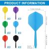 imageAccmor 144pcs Standard Dart Flights Set Dart Flights for Steel Tip DartsSoft Plastic Tip Darts Dart Replacement Flights AccessoriesIntegrated Dart Shaft and Flights18pc