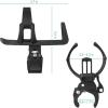 imageAccmor 2 Pack Bike Water Bottle Holders No Screws Universal Bike Cup Holder 360 Degree Rotatable Bike Water Bottle Cage Water Bottle Holders for Kids Bike Adult BikeBlack