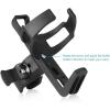 imageAccmor 2 Pack Bike Water Bottle Holders No Screws Universal Bike Cup Holder 360 Degree Rotatable Bike Water Bottle Cage Water Bottle Holders for Kids Bike Adult BikeBlack