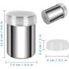 imageAccmor 2 Pack Powdered Sugar Shaker Duster Cinnamon Shaker Flour Sifter Fine Mesh Stainless Steel Dredge for Baking Soda Flour Cinnamon CocoaLarge14 oz