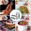 imageAccmor 2 Pack Powdered Sugar Shaker Duster Cinnamon Shaker Flour Sifter Fine Mesh Stainless Steel Dredge for Baking Soda Flour Cinnamon CocoaLarge14 oz
