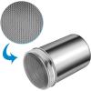 imageAccmor 2 Pack Powdered Sugar Shaker Duster Cinnamon Shaker Flour Sifter Fine Mesh Stainless Steel Dredge for Baking Soda Flour Cinnamon CocoaMedium10 oz