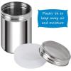 imageAccmor 2 Pack Powdered Sugar Shaker Duster Cinnamon Shaker Flour Sifter Fine Mesh Stainless Steel Dredge for Baking Soda Flour Cinnamon CocoaMedium10 oz