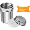 imageAccmor 2 Pack Powdered Sugar Shaker Duster Cinnamon Shaker Flour Sifter Fine Mesh Stainless Steel Dredge for Baking Soda Flour Cinnamon CocoaSmall7 oz