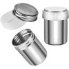 imageAccmor 2 Pack Powdered Sugar Shaker Duster Cinnamon Shaker Flour Sifter Fine Mesh Stainless Steel Dredge for Baking Soda Flour Cinnamon CocoaSmall7 oz