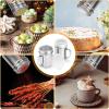 imageAccmor 2 Pack Powdered Sugar Shaker Duster Cinnamon Shaker Flour Sifter Fine Mesh Stainless Steel Dredge for Baking Soda Flour Cinnamon CocoaSmall7 oz