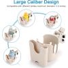 imageAccmor 2in1 Walker Cup Holder with Phone Holder Wheelchair Cup Holder Rollator Cup Holder Cup Phone Holder for Walker Wheelchair Rollator Mobility ScooterStyle BWhite