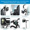 imageAccmor 2in1 Walker Cup Holder with Phone Holder Wheelchair Cup Holder Rollator Cup Holder Cup Phone Holder for Walker Wheelchair Rollator Mobility ScooterStyle CBlack