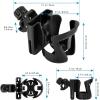 imageAccmor 2in1 Walker Cup Holder with Phone Holder Wheelchair Cup Holder Rollator Cup Holder Cup Phone Holder for Walker Wheelchair Rollator Mobility ScooterStyle CBlack