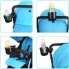 imageAccmor 2in1 Walker Cup Holder with Phone Holder Wheelchair Cup Holder Rollator Cup Holder Cup Phone Holder for Walker Wheelchair Rollator Mobility ScooterBlackHook Set