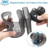 imageAccmor 2in1 Walker Cup Holder with Phone Holder Wheelchair Cup Holder Rollator Cup Holder Cup Phone Holder for Walker Wheelchair Rollator Mobility ScooterStyle CTransparent