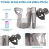 imageAccmor 2in1 Walker Cup Holder with Phone Holder Wheelchair Cup Holder Rollator Cup Holder Cup Phone Holder for Walker Wheelchair Rollator Mobility ScooterStyle CTransparent