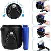 imageAccmor 2in1 Walker Cup Holder with Phone Holder Wheelchair Cup Holder Rollator Cup Holder Cup Phone Holder for Walker Wheelchair Rollator Mobility ScooterMix Blue