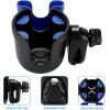 imageAccmor 2in1 Walker Cup Holder with Phone Holder Wheelchair Cup Holder Rollator Cup Holder Cup Phone Holder for Walker Wheelchair Rollator Mobility ScooterMix Blue