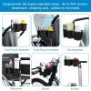 imageAccmor 2in1 Walker Cup Holder with Phone Holder Wheelchair Cup Holder Rollator Cup Holder Cup Phone Holder for Walker Wheelchair Rollator Mobility ScooterBlack Double Holder