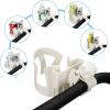 imageAccmor 2in1 Walker Cup Holder with Phone Holder Wheelchair Cup Holder Rollator Cup Holder Cup Phone Holder for Walker Wheelchair Rollator Mobility ScooterStyle CWhite
