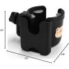 imageAccmor 2in1 Walker Cup Holder with Phone Holder Wheelchair Cup Holder Rollator Cup Holder Cup Phone Holder for Walker Wheelchair Rollator Mobility ScooterBlackBear