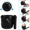 imageAccmor 2in1 Walker Cup Holder with Phone Holder Wheelchair Cup Holder Rollator Cup Holder Cup Phone Holder for Walker Wheelchair Rollator Mobility ScooterBlackBear