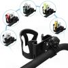 imageAccmor 2in1 Walker Cup Holder with Phone Holder Wheelchair Cup Holder Rollator Cup Holder Cup Phone Holder for Walker Wheelchair Rollator Mobility ScooterStyle CBlack