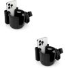 imageAccmor 2in1 Walker Cup Holder with Phone Holder Wheelchair Cup Holder Rollator Cup Holder Cup Phone Holder for Walker Wheelchair Rollator Mobility ScooterBlack
