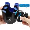 imageAccmor 2in1 Walker Cup Holder with Phone Holder Wheelchair Cup Holder Rollator Cup Holder Cup Phone Holder for Walker Wheelchair Rollator Mobility ScooterMix Blue