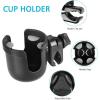 imageAccmor 2in1 Walker Cup Holder with Phone Holder Wheelchair Cup Holder Rollator Cup Holder Cup Phone Holder for Walker Wheelchair Rollator Mobility ScooterBlackHook Set