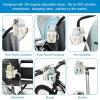 imageAccmor 2in1 Walker Cup Holder with Phone Holder Wheelchair Cup Holder Rollator Cup Holder Cup Phone Holder for Walker Wheelchair Rollator Mobility ScooterStyle CWhite