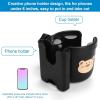 imageAccmor 2in1 Walker Cup Holder with Phone Holder Wheelchair Cup Holder Rollator Cup Holder Cup Phone Holder for Walker Wheelchair Rollator Mobility ScooterBlackBear