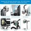 imageAccmor 2in1 Walker Cup Holder with Phone Holder Wheelchair Cup Holder Rollator Cup Holder Cup Phone Holder for Walker Wheelchair Rollator Mobility ScooterStyle CTransparent