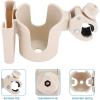 imageAccmor 2in1 Walker Cup Holder with Phone Holder Wheelchair Cup Holder Rollator Cup Holder Cup Phone Holder for Walker Wheelchair Rollator Mobility ScooterStyle BWhite
