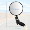 imageAccmor 2pcs Bike Mirror Bar End Bicycle Riding Rearview Mirrors for Handlebars Adjustable 360 Degree Rotatable Convex Mirror for Mountain Road Bikes