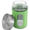 imageAccmor 2pcs Salt and Pepper ShakersStainless Steel Shaker for Salt Powder Sugar Cinnamon Pepper Spice Dispenser with Adjustable Pour HolesSilverGreen
