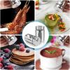 imageAccmor 2pcs Salt and Pepper ShakersStainless Steel Shaker for Salt Powder Sugar Cinnamon Pepper Spice Dispenser with Adjustable Pour HolesSilverSilver