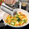 imageAccmor 2pcs Stainless Steel Dredge Salt Pepper Dredge Shakers with Handle Seasonings Spice Shakers with Lid 6 OunceLarge14oz