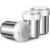 imageAccmor 3 Pack Powdered Sugar Shaker Duster Cinnamon Shaker Flour Sifter Fine Mesh Stainless Steel Dredge for Baking Soda Flour Cinnamon CocoaMedium10 oz