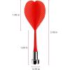 imageAccmor 36pcs Magnetic Darts Magnetic Darts Replacement for Magnetic Dartboard Plastic Darts Safety Magnetic Darts Target GameRed  White  Black  Blue  Yellow  Green